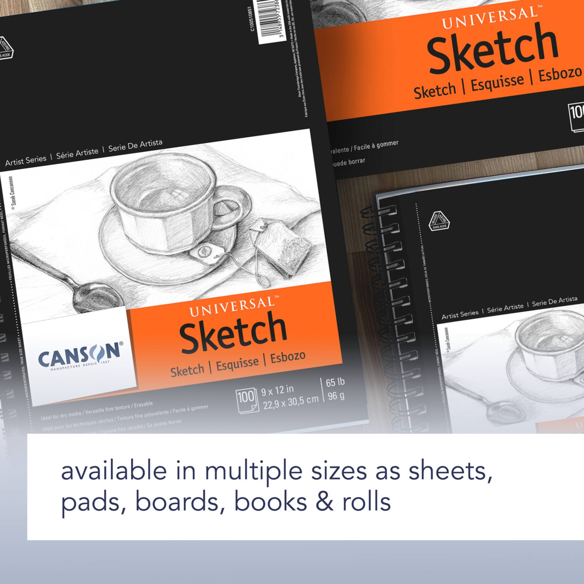 Canson® Universal™ Sketch Pad, 9" x 12"